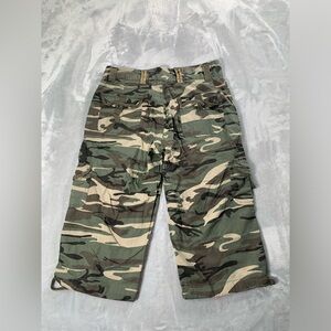 Aqua funky Camouflage Patterned Shorts